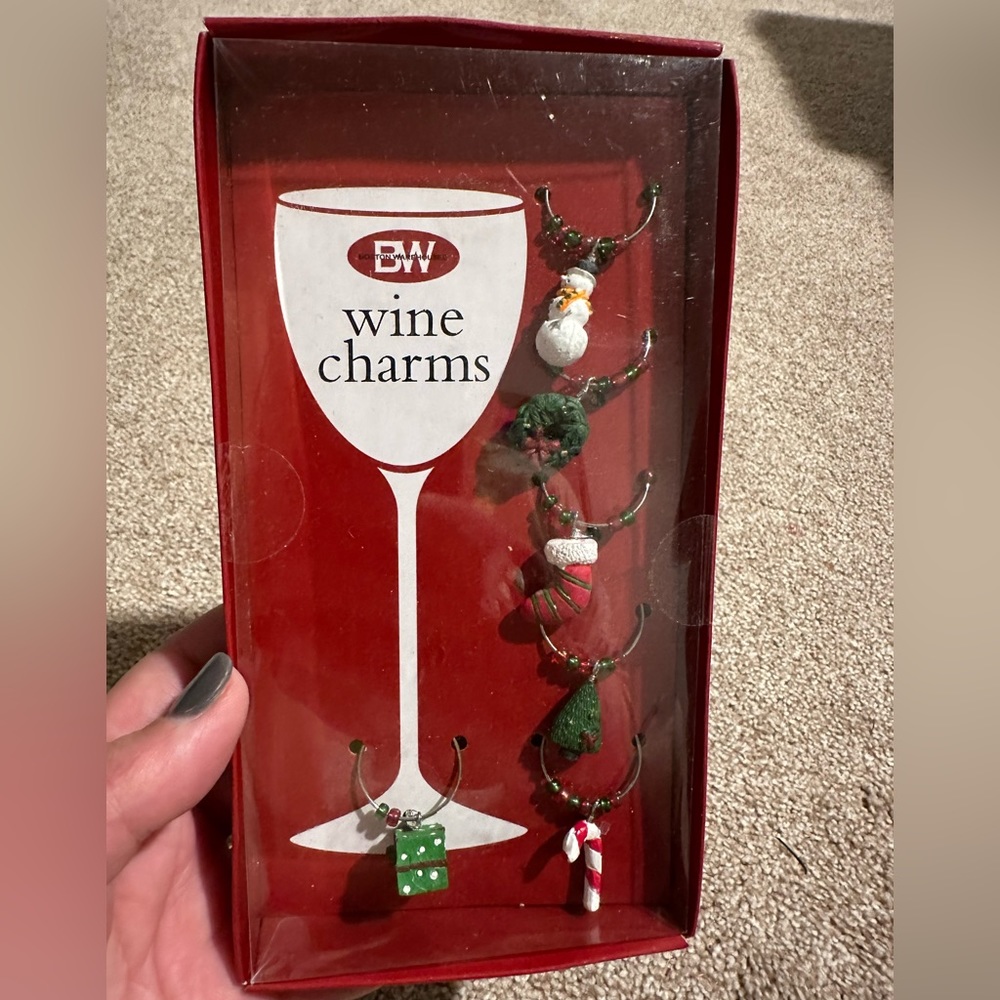 Set Of 6 Wine Charms